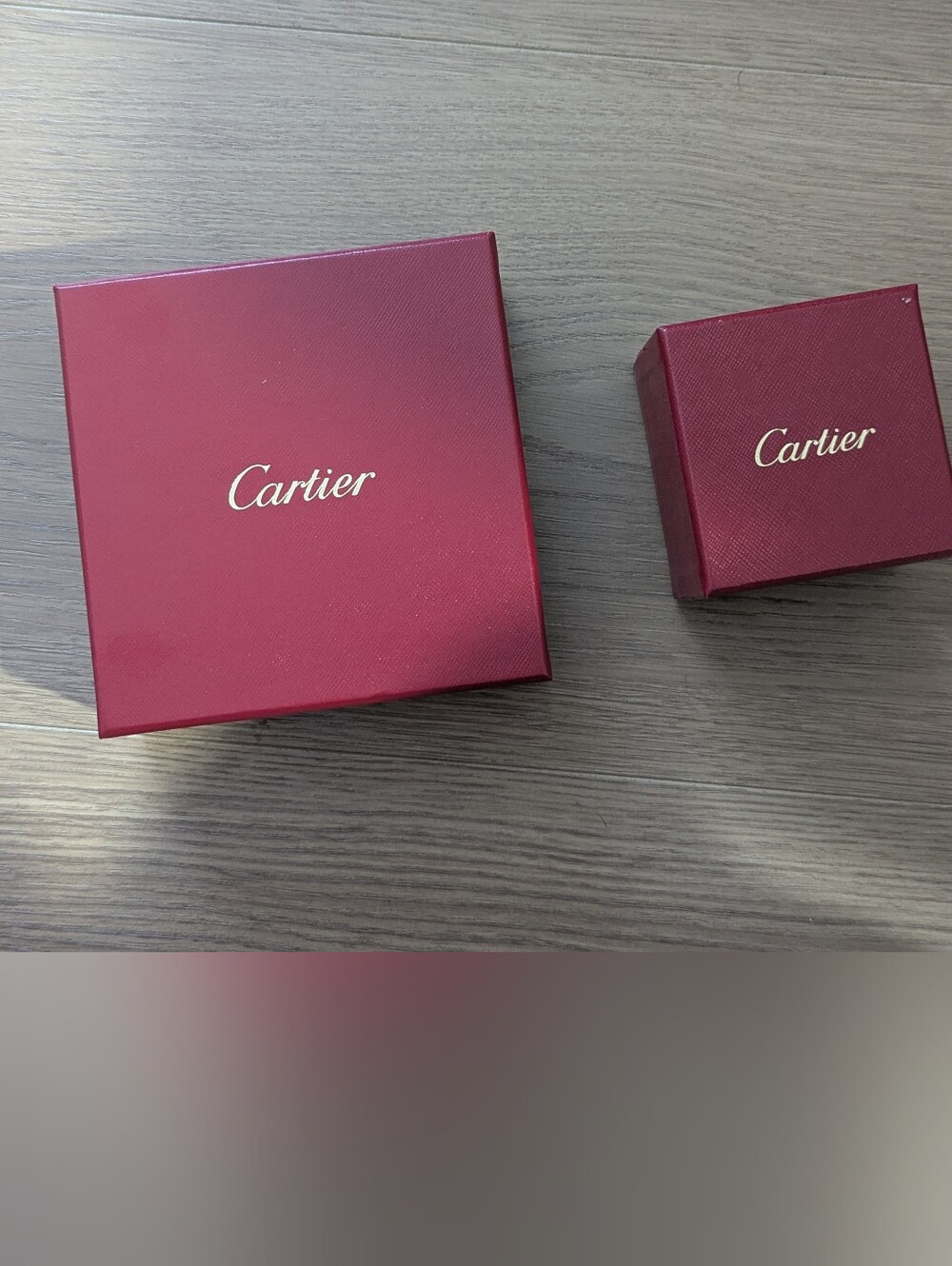 Cartier red Ring empty box